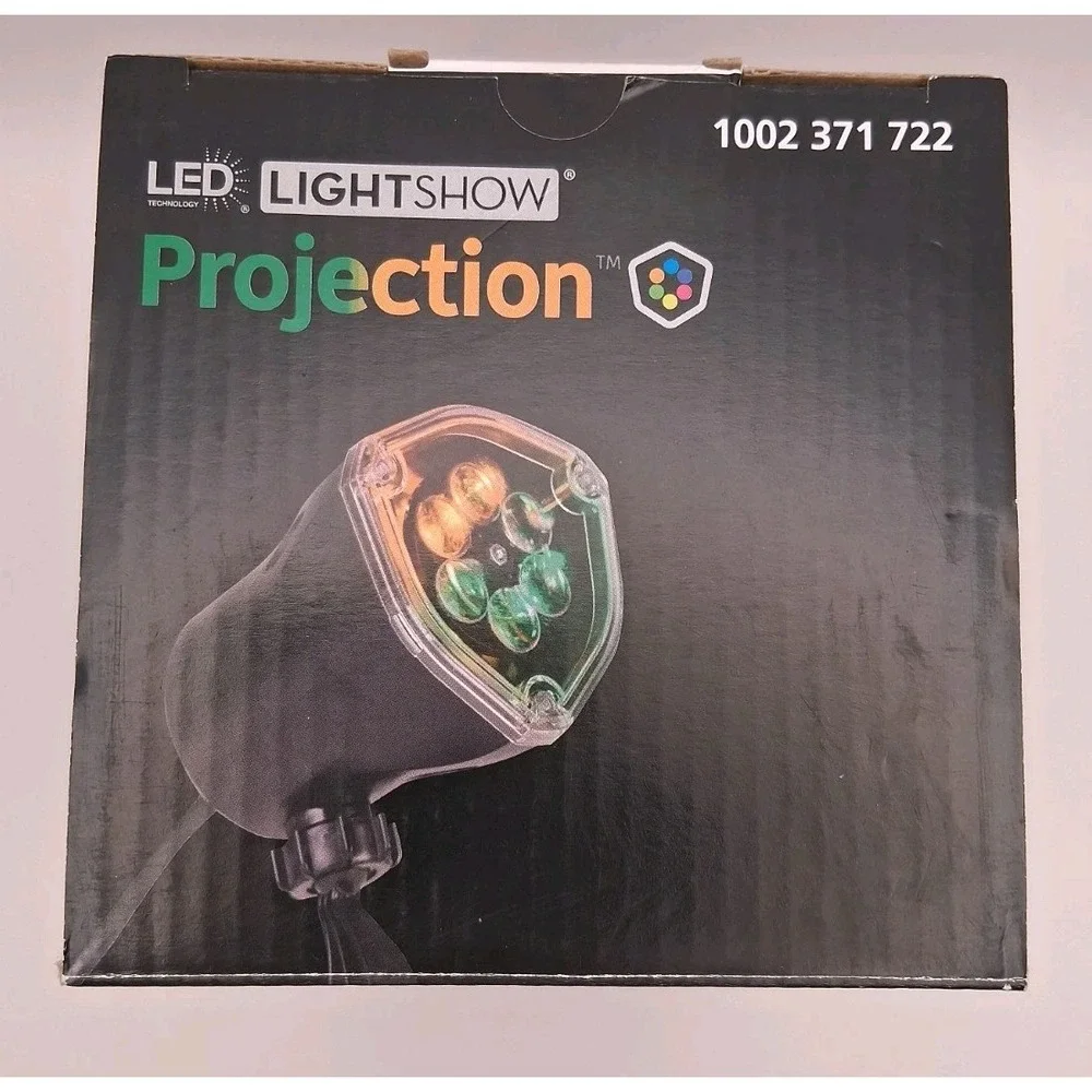 Gemmy LED Lightshow Projection Halloween Whirl A Motion + Strobe New In Box